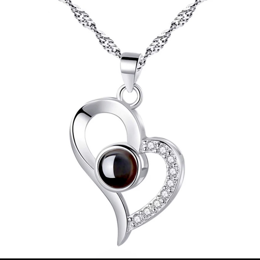 I love you in 100 language necklace